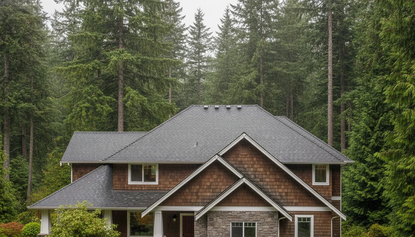 Pacific Northwest Washington home with roof ventilation