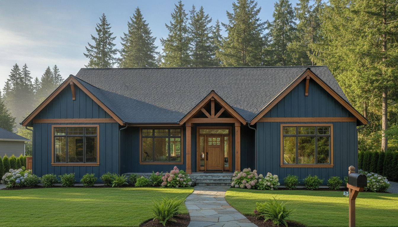 Tacoma home exterior served by Landmark Roofing and Siding