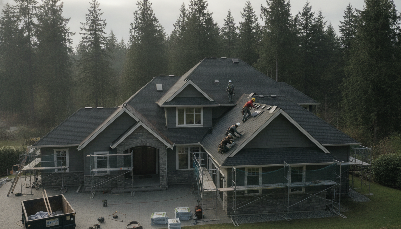 Roofing installation services in Tacoma, Washington