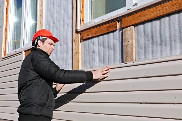 residential siding repair by Landmark Roofing & Siding in Redmond.